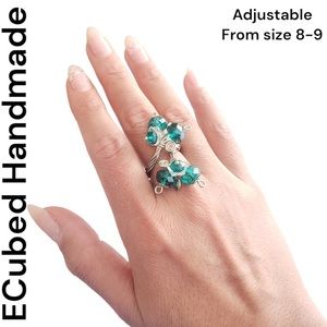 Rhinestone Adjustable Ring